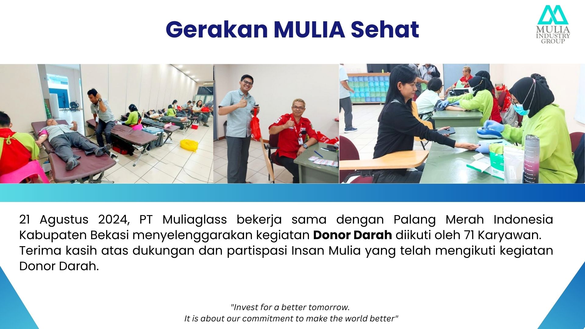 Gerakan MULIA Sehat: Donor Darah